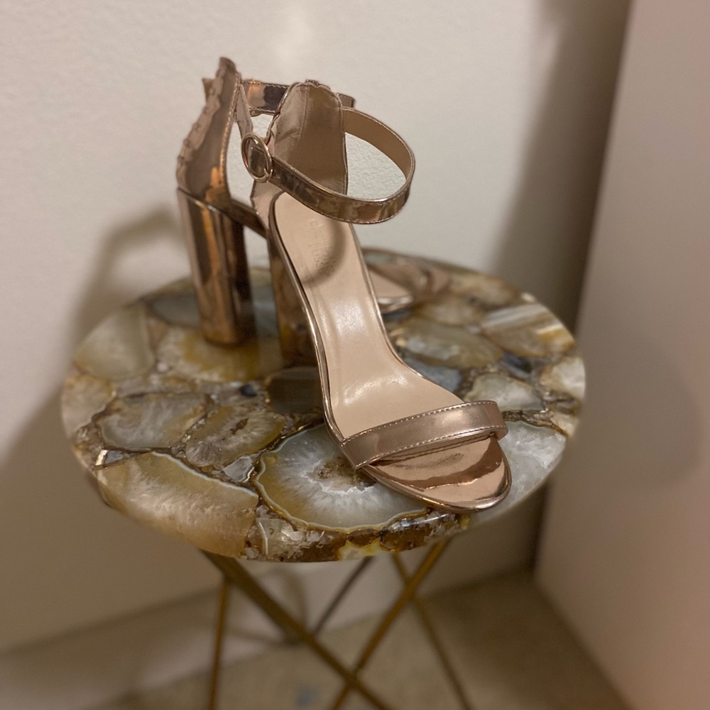 Rose gold heels